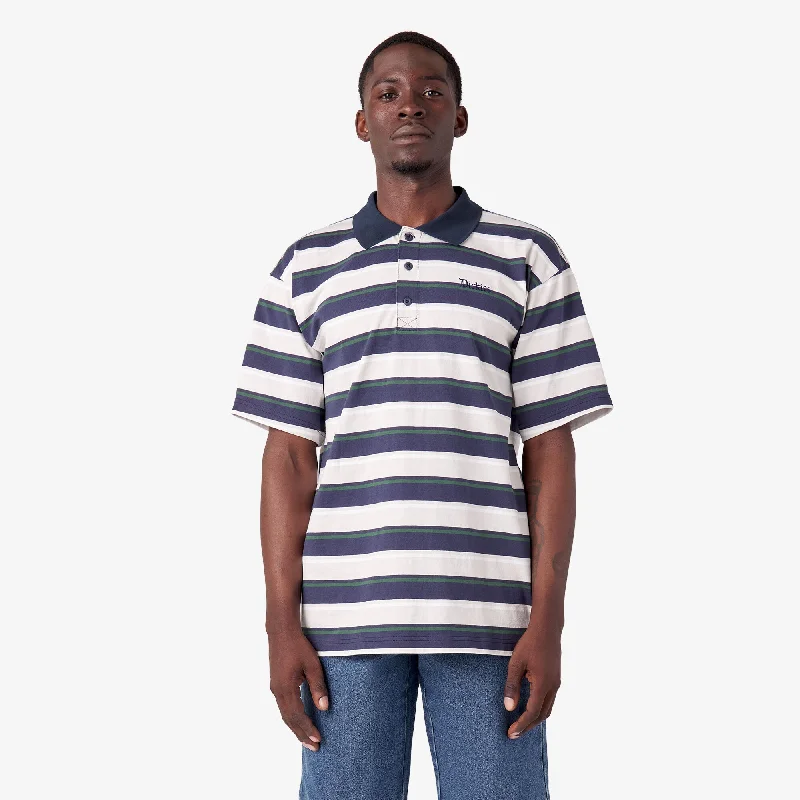 Dickies Skateboarding Guy Mariano Short Sleeve Polo Shirt - Guy Mariano StripeHemp Short Sleeve Tops