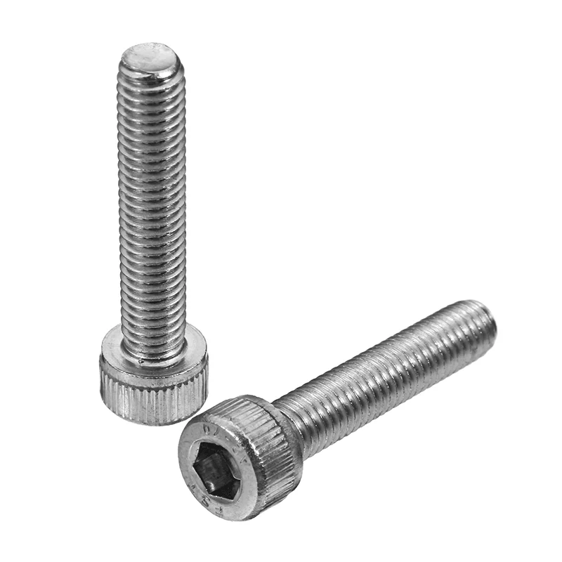 Suleve‚Ñ¢ M5SH4 50Pcs M5 Stainless Steel Hex Socket Cap Head Screws Bolts 8-30Mm Optional LengthCrewnecklook