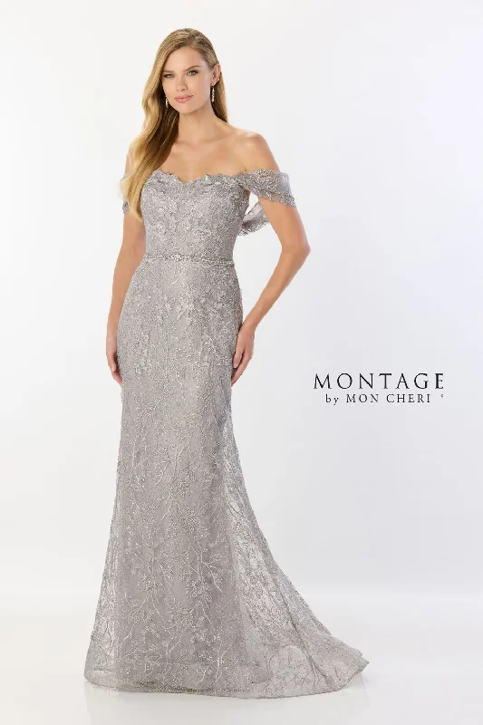 TightmatchMontage M2238 Long Beaded Belt Evening Formal Dress