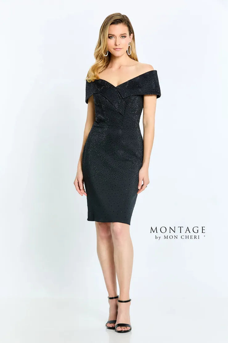 TightvictoryMontage 220949S Short V Neck A Line Cocktail Dress