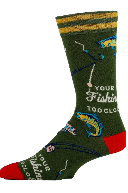 Men's Crew Sock Gone FishingCrewneckfit