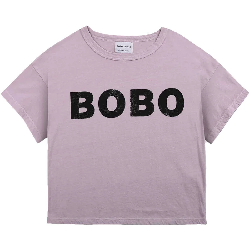 Bobo Choses Pale Mauve Short Sleeve T-ShirtReflective Short Sleeve Tops