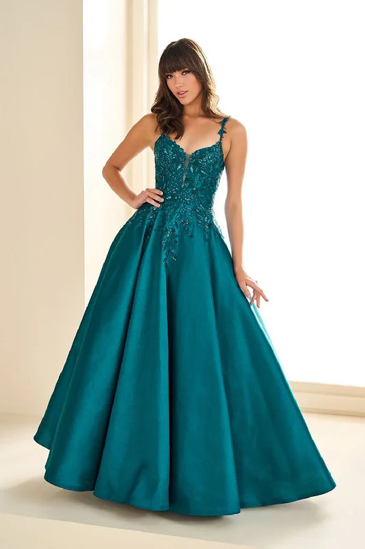 TightplayEllie Wilde EW36094 Ball Gown Lace Long Formal Sequin Prom Dress