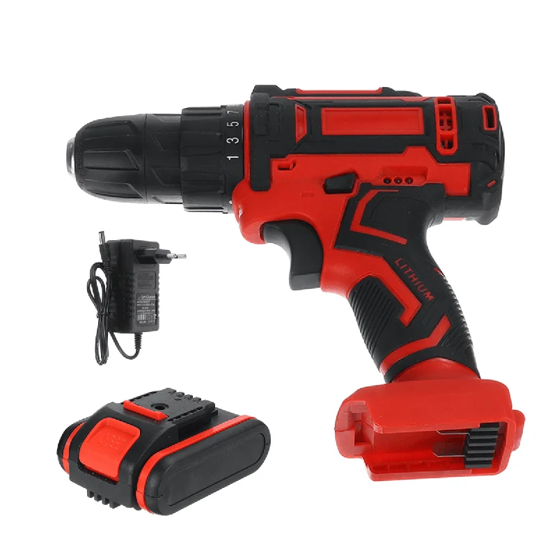 5 Styles 20V Cordless Drill Electric Screwdriver Mini 3/8-Inch Rechargeable Wireless Power DriverCrewnecklegend