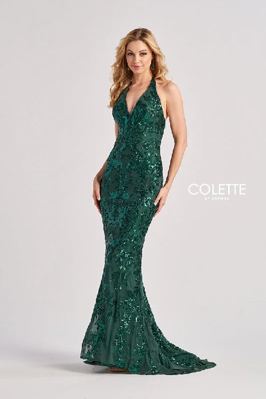 TightlippedColette by Daphne CL8495 Formal Long Mermaid Sequin Prom Dress