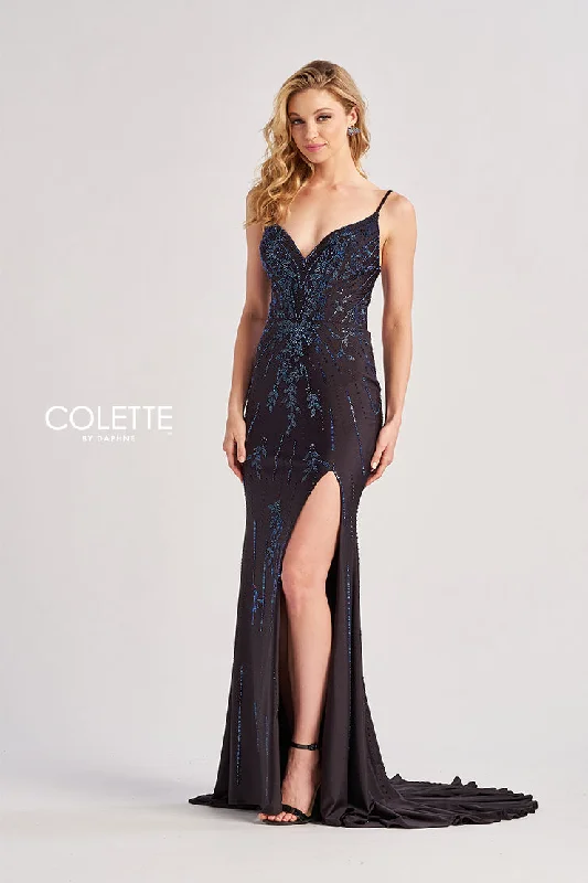 TightdeadlineColette by Daphne CL8620 Long Mermaid Fit Formal Beaded Prom dress