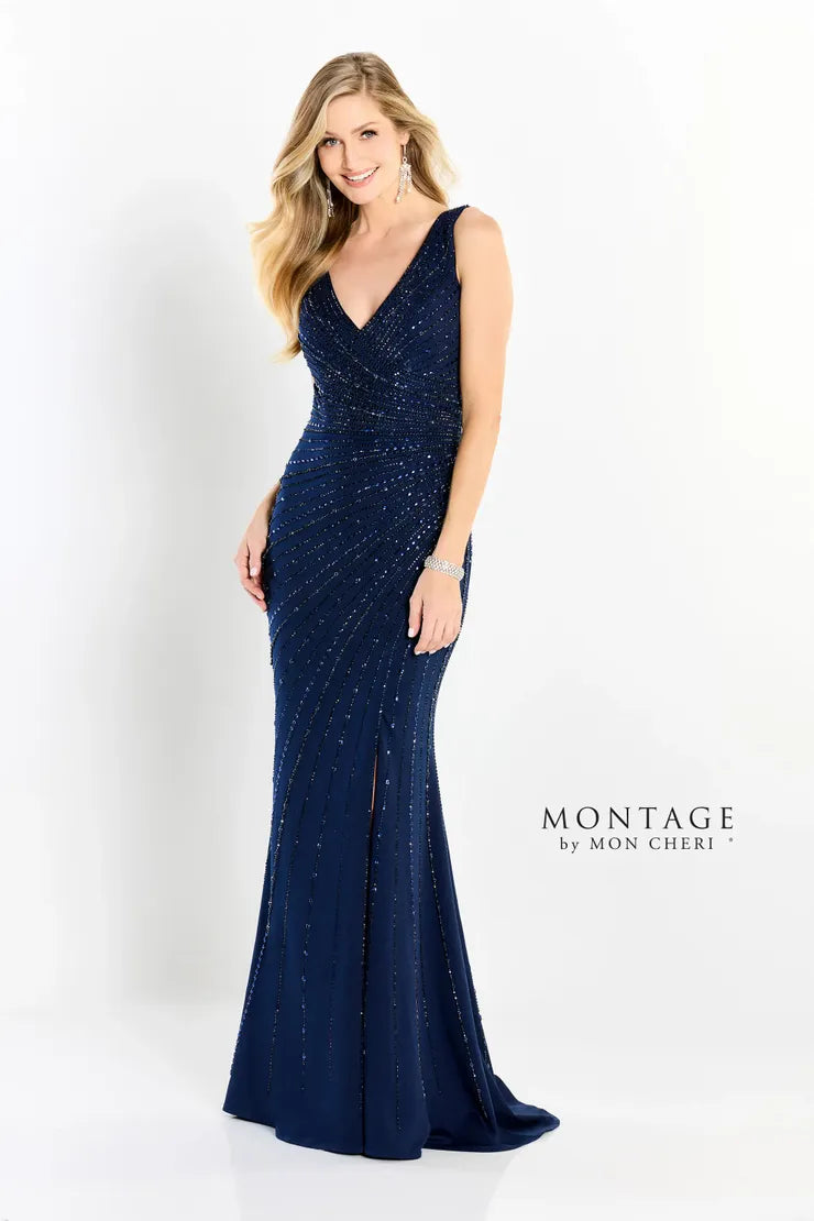 TightstrategyMontage M2211 Sequin Long Matte Formal Dress