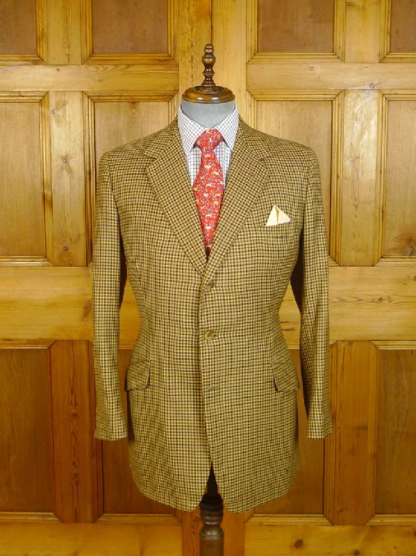 Bomber Jackets24/0422a vintage savile row bespoke gun check worsted tweed country sports hacking jacket 41 regular to long