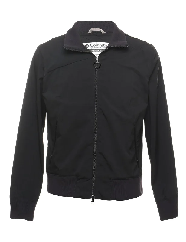 Branded JacketsColumbia Zip-Front Black Jacket - L