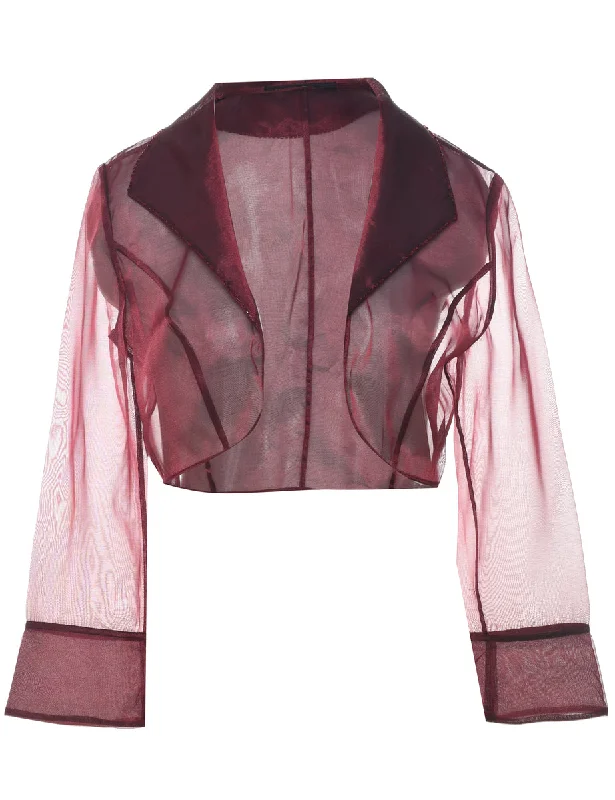 Branded JacketsSheer Effect Evening Jacket - M