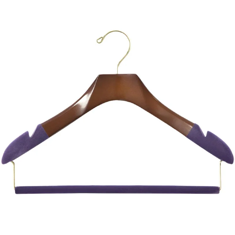 Ruffled JacketsWomen's Suit Hanger with Felted Trouser Bar