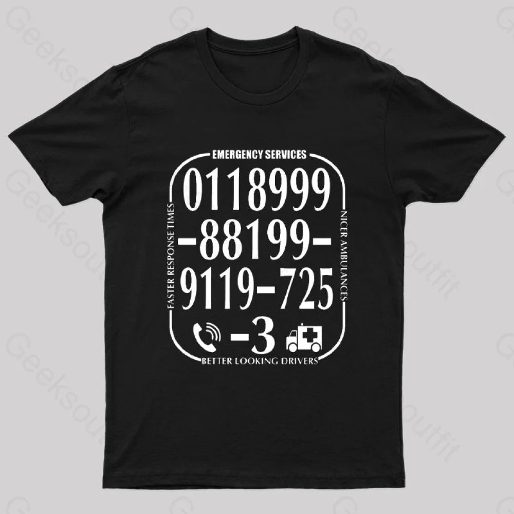 Call of Emergency Services from IT Crowd T-ShirtV-Neck Tee