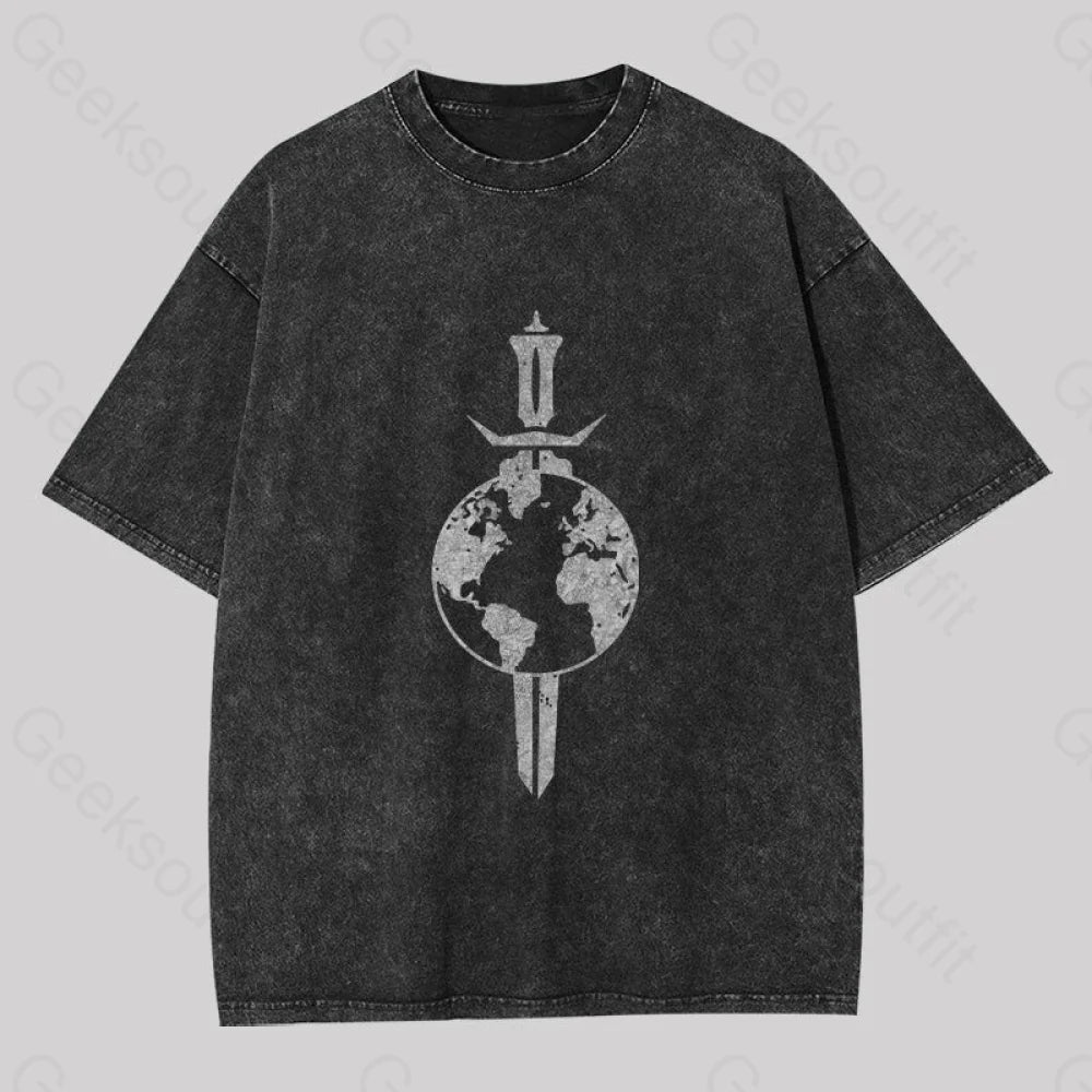 Cosmic Voyage Terran Empire Washed T-shirtCropped Tee