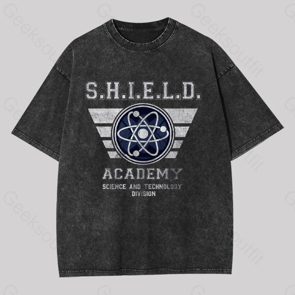 Shield U Geek Washed T-shirtIndependent Brand Tee