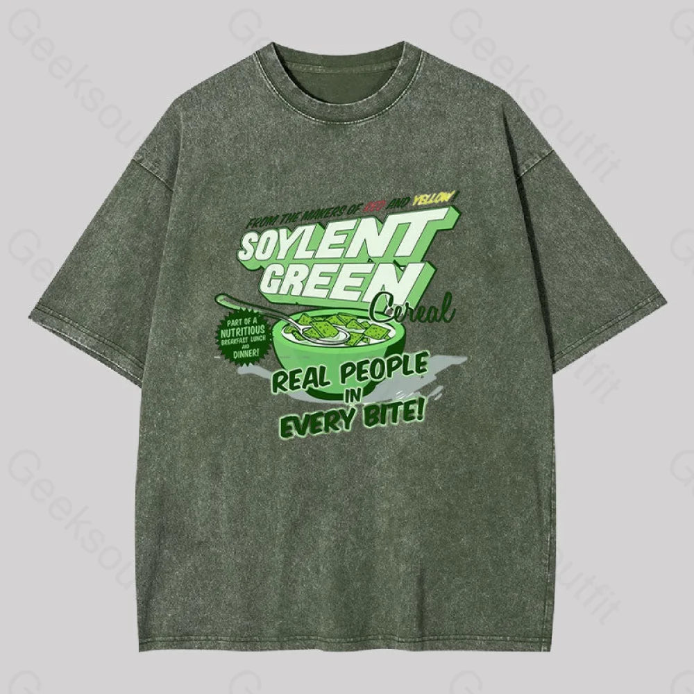 Soylent Green Cereal Washed T-shirtSpring Tee