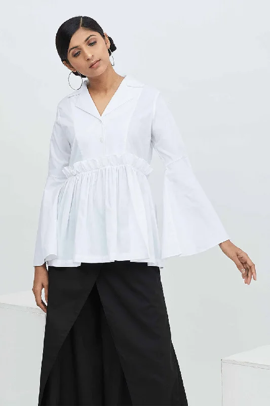 Urban ShirtsWhite Paper Bag Waist Shirt Top