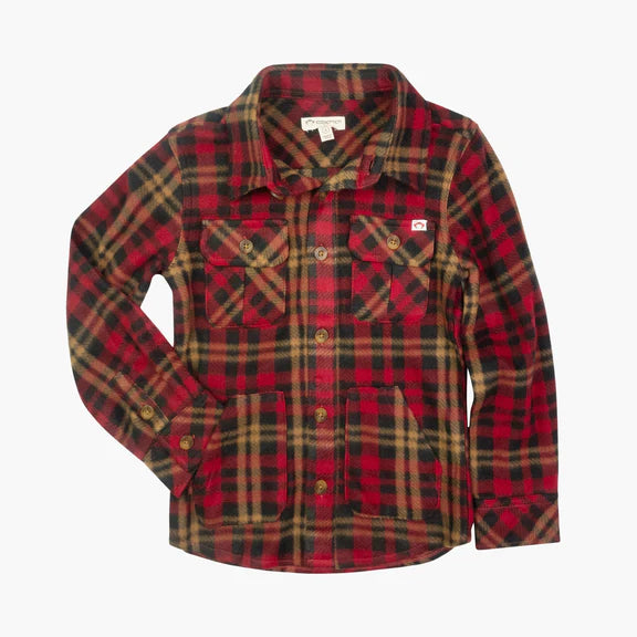 Work ShirtsAppaman Snow Fleece Shirt Rio Red Plaid