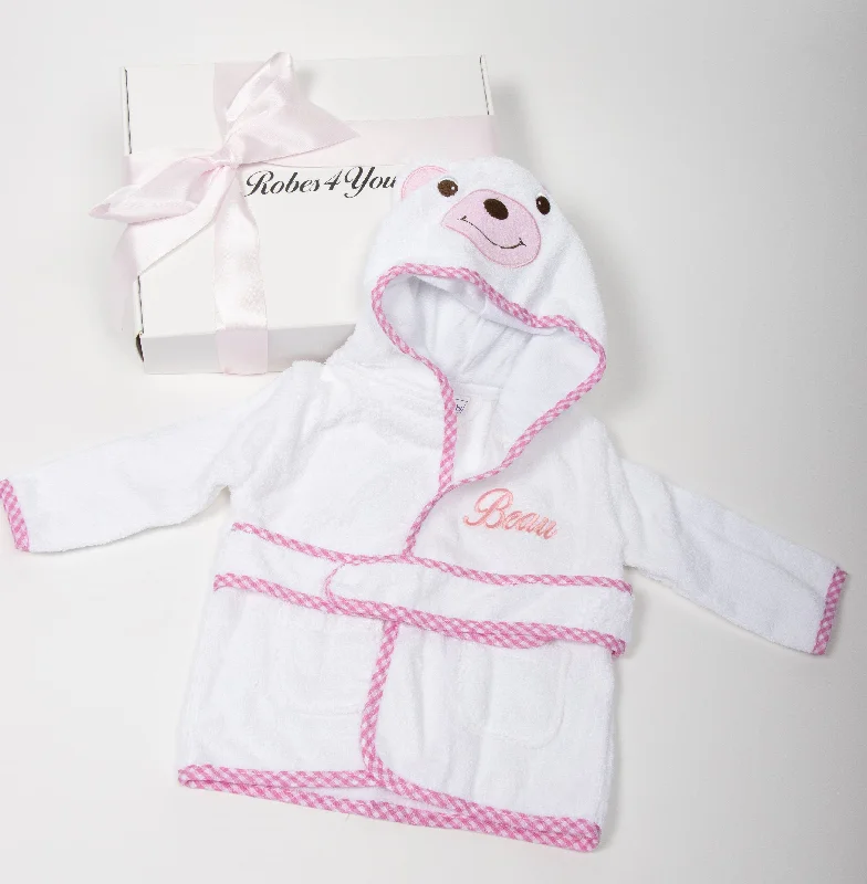 Baby Pink Toweling robe