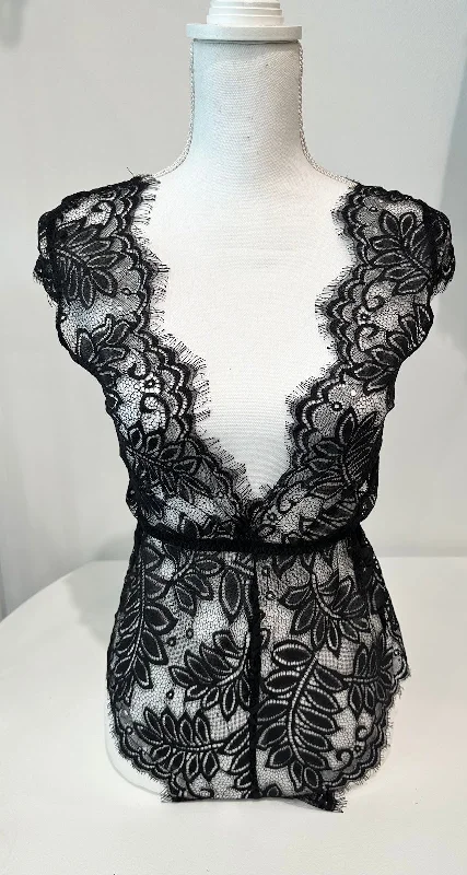 Black Lace Teddy for Stella Vasilantonakis + George Pagonis Bridal Registry