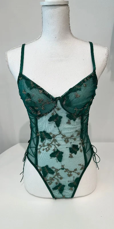 Emerald Butterfly Bodysuit for Stella Vasilantonakis + George Pagonis Bridal Registry