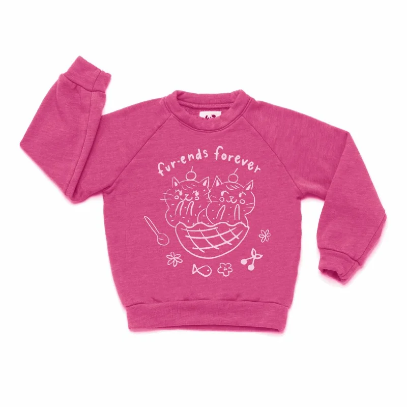 Performance HoodiesKira Kids Graphic Raglan Sweatshirt - Rose Pink Furends